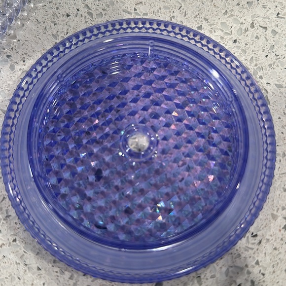 24oz blue and purple studded Starbucks tumbler. - Picture 5 of 7